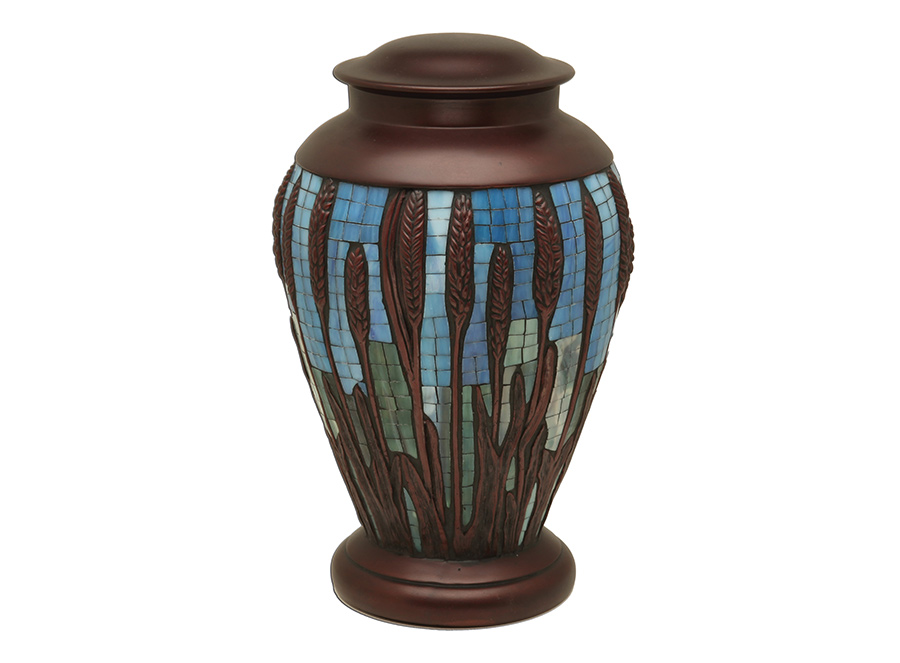 Mosaic Wheat Urn