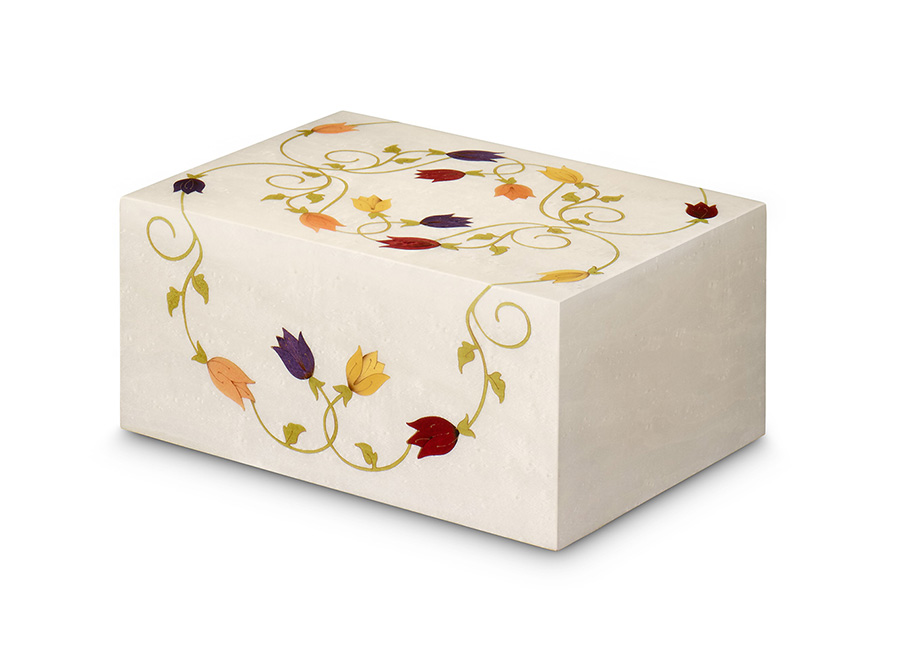 Alexandra Flower Inlay Urn