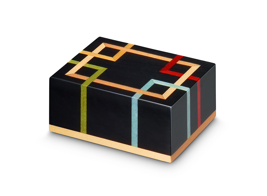 Augustus Black Square Line Inlay