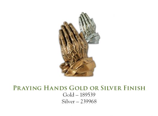 Praying Hands Gold or Silver Finish