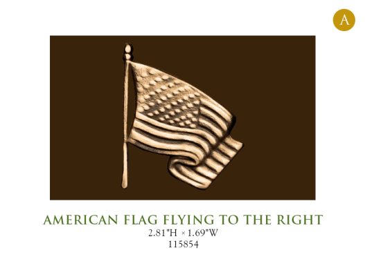 American Flag Flying to the RIght 115854