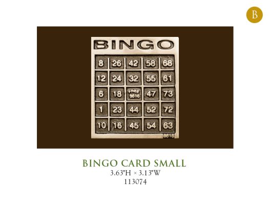 Bingo Card Small 113074