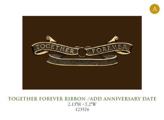 Together Forever Ribbon Add Anniversary 123576