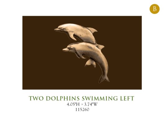 Two Dolphins Swimming Left 115260